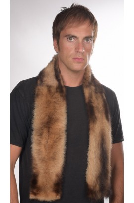 Polecat fur scarf